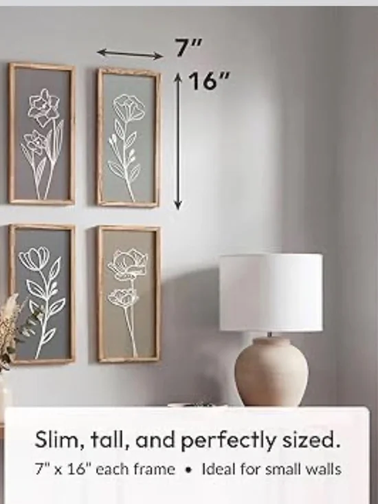 Wall decor - floral, rustic, simple - Picture 2 of 3